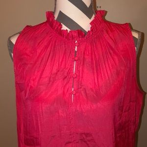 Ladies LOFT SLEEVELESS TUNIC HOT PINK size Large